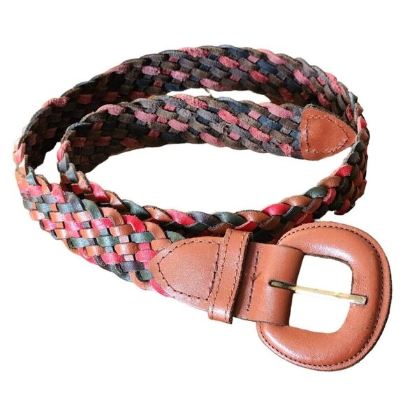 Unbranded Accessories - Braided Leather Belt | Boho Cottagecore Hippie Southwest | Women’s Small